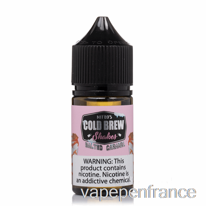 Caramel Salé - Sels D'infusion Froide Nitros - Stylo Vape 30 Ml 25 Mg